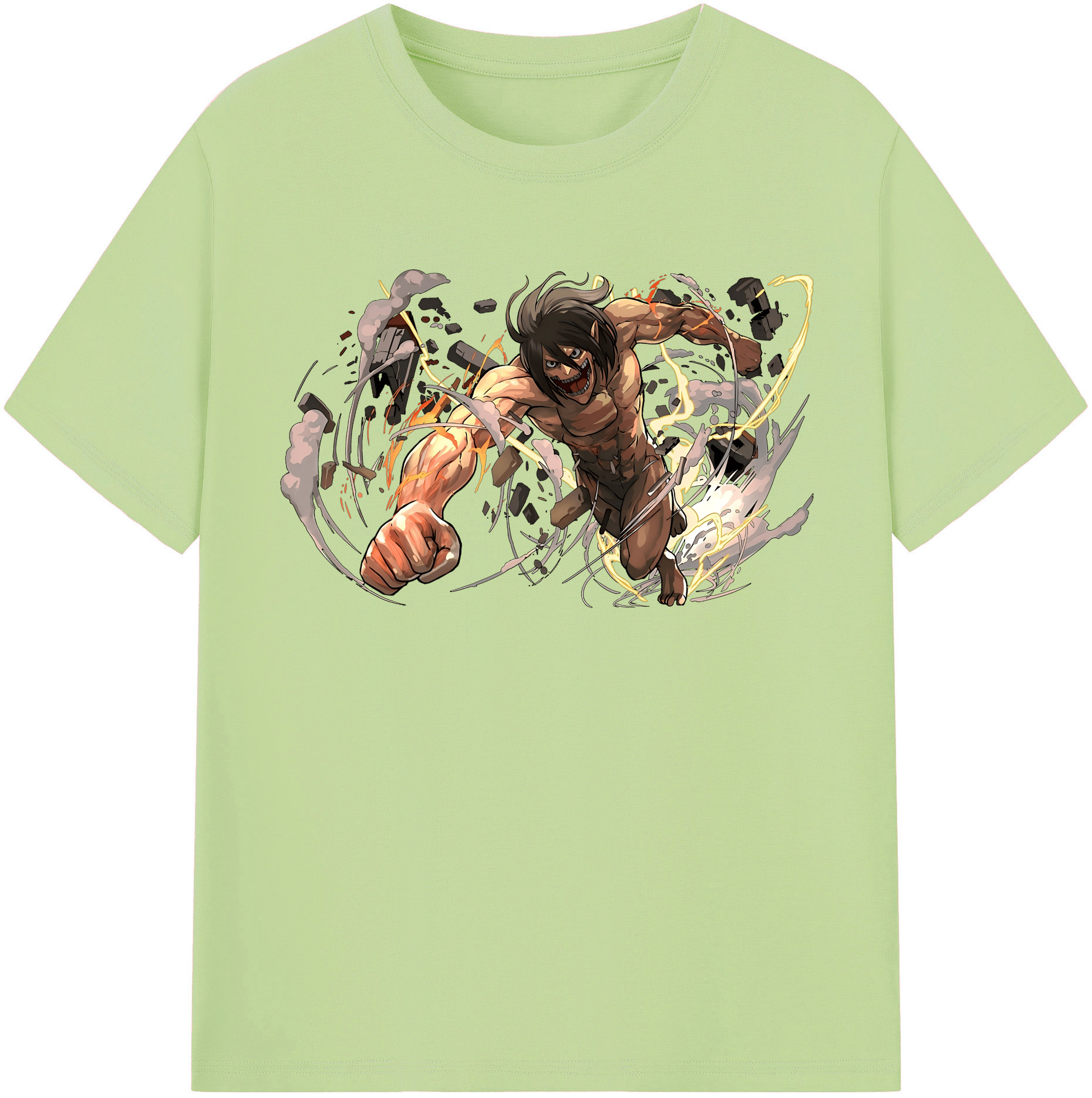 （画像用） 進撃の巨人 Attack on Titan 綿100％半袖Tシャツ（フロントプリント）